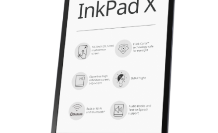 PocketBook Inkpad X metallic gray  + 1100 ebooków GRATIS!